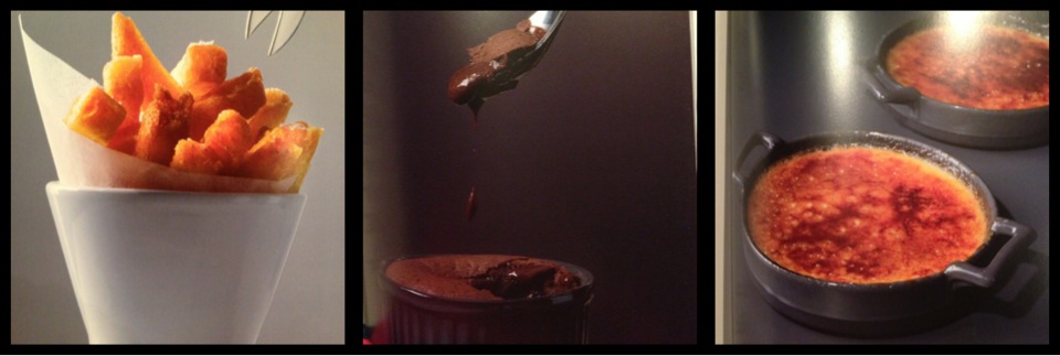 Triple Cooked Chips, Choc Pudding, Brulee